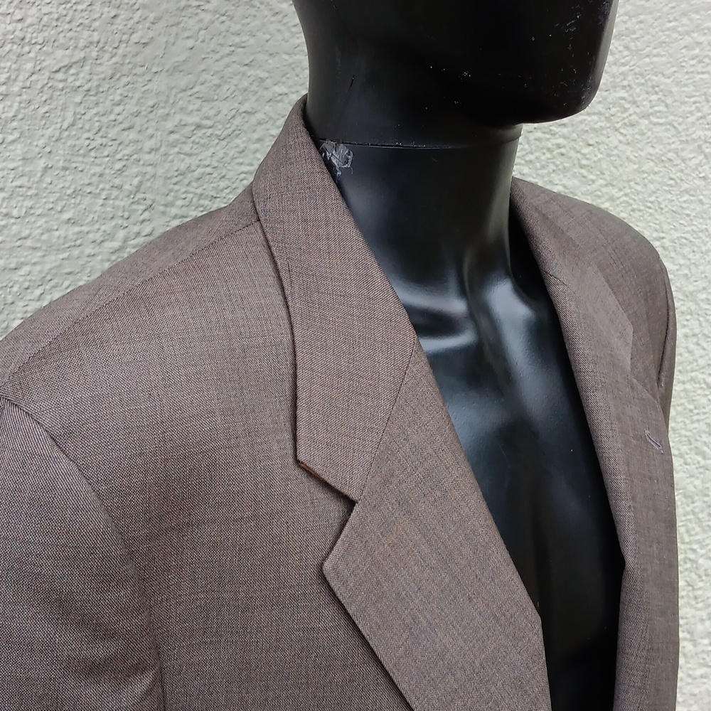 CARLO MANDRONE MEN'S PURE WOOL LUXURY BLAZER SIZE 44T